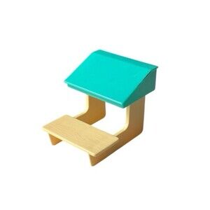 Vintage 1995 Barbie Kelly School Desk Classroom Teacher Teal Tan Replacement